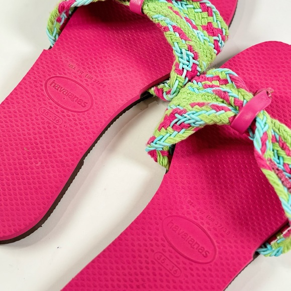 Havaianas Flip-Flops You Saint Tropez Mesh - Pink Size 35-36 - Picture 5 of 7